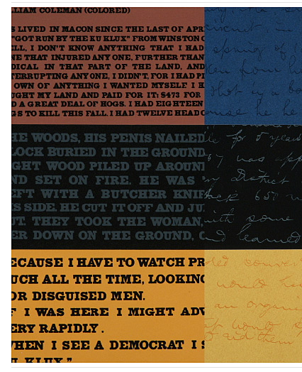Detail from Divide & Conquer, Artist Book by Maureen Cummins